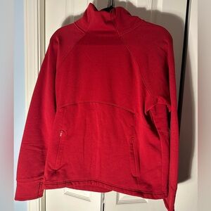 Athleta Red Women's pullover mock neck size large